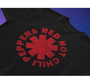 RHCP Red Logo Distressed